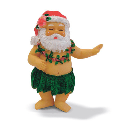 Christmas Ornament "Hula Santa" - Leilanis Attic