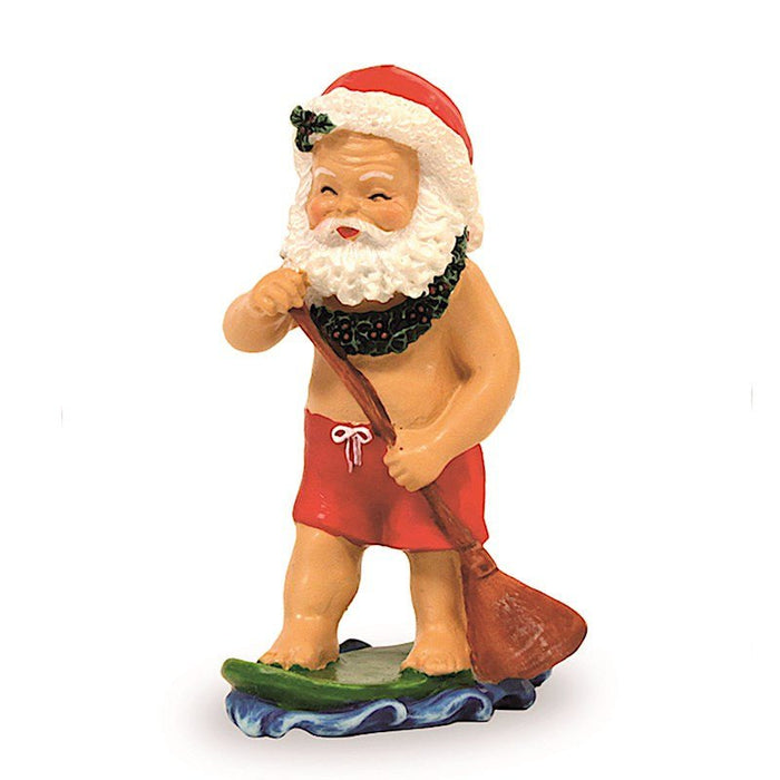 Christmas Ornament "Paddleboarding Santa" - Leilanis Attic