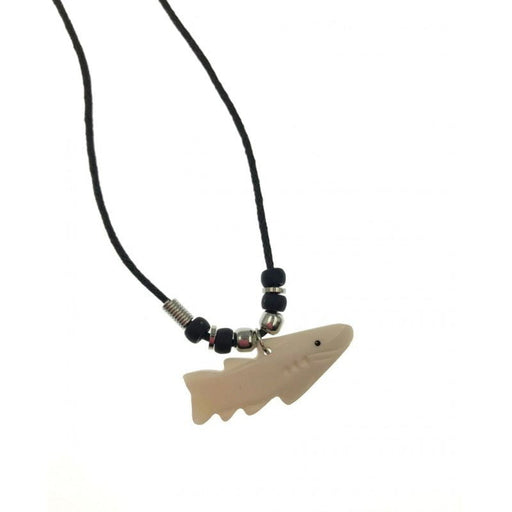 Crude Bone Shark Pendant Necklace - Leilanis Attic