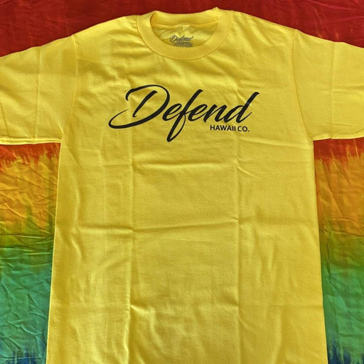 Defend Hawaii Script Mens T-Shirt, Defend Hawaii - Leilanis Attic