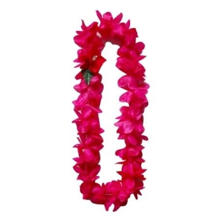 DK Hawaiian Collection Lei - Silk Silk Lei, Hot Pink