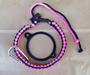 Engrave My Flask Flask Accessory Pink/Black Paracord Handle with Carabiner for Water Bottles