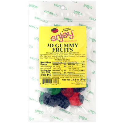 Enjoy Brand - 3D Gummy Fruits 3oz - Leilanis Attic