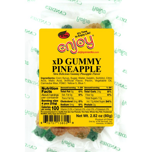Enjoy Brand - Mini XD Gummy Pineapple 2.82oz - Leilanis Attic