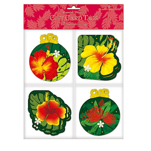 Madden Gift Tag Floral Monstera, 12-Pack Adhesive Gift Tag Set