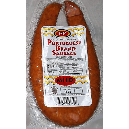 Hosoda Frozen Franks Portuguese Sausage Mild