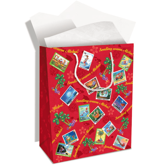 Gift Bag “Mele Stamps”, Large - Leilanis Attic