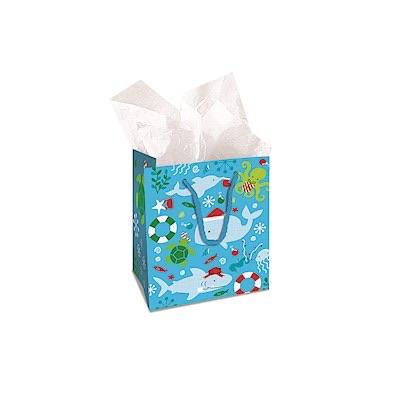 Gift Bag "Merry Fishmas" Small - Leilanis Attic