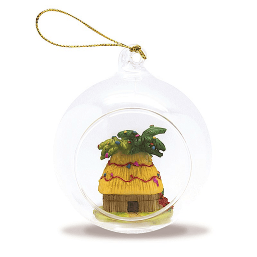Glass Globe Ornament, Christmas Shack - Leilanis Attic