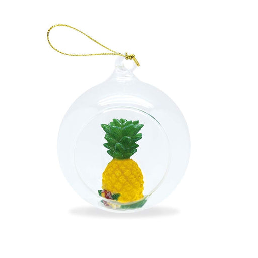 Glass Globe Ornament, Pineapple - Leilanis Attic