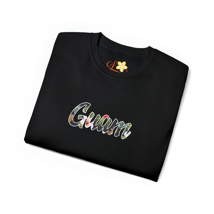Guam Black Floral T-Shirt - Unisex - Leilanis Attic
