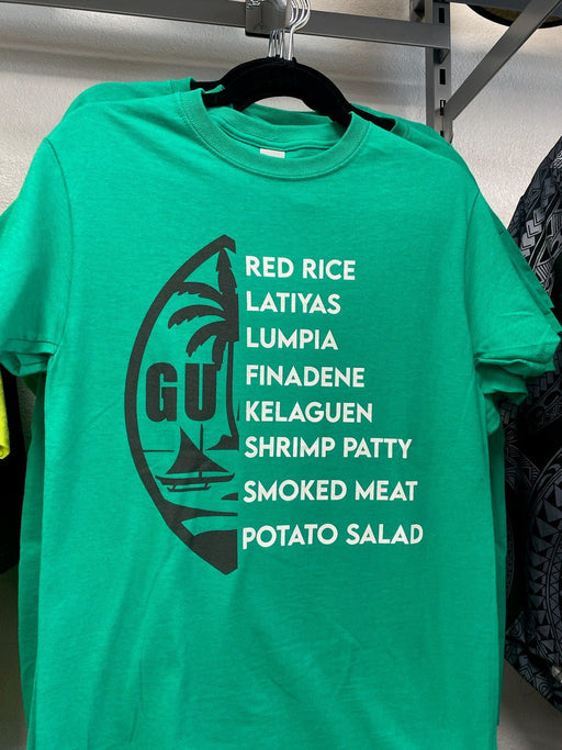 Guam Foodie T-Shirt - Green - Leilanis Attic