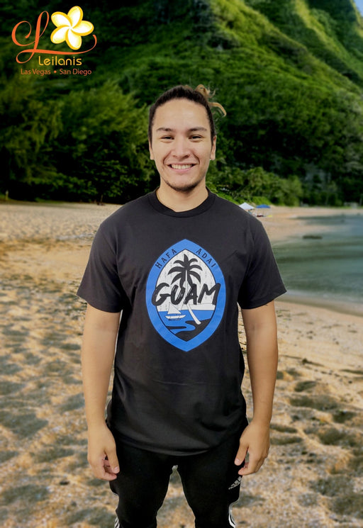Guam "Hafa Adai" Men's T-Shirt Black - Leilanis Attic