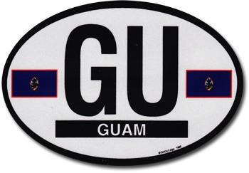 Guam Oval Sticker - Leilanis Attic