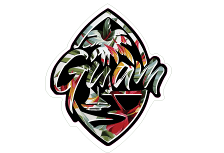 Guam Seal Floral Sticker - Leilanis Attic