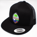 Guam Seal Holographic Black Trucker Hat - Leilanis Attic