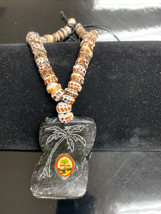 Hand Carved Carabao Horn Latte Stone Necklace - Leilanis Attic