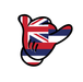 Hawaiian Flag Shaka Sticker - Leilanis Attic