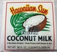 Hawaiian Sun Coconut Milk Bag Frozen, 2 Sizes - Leilanis Attic