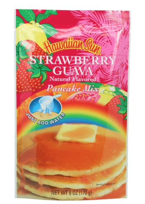 Hawaiian Sun Pancake Mix Strawberry Guava, 6oz - Leilanis Attic