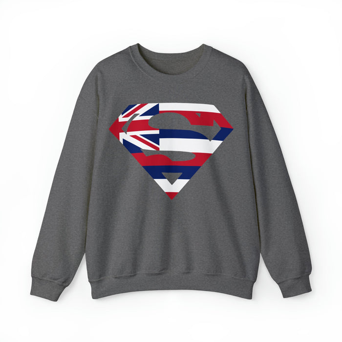 Hawaiian Superman Unisex - Crew Neck Sweater - Leilanis Attic