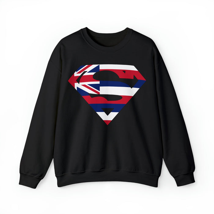 Hawaiian Superman Unisex - Crew Neck Sweater - Leilanis Attic