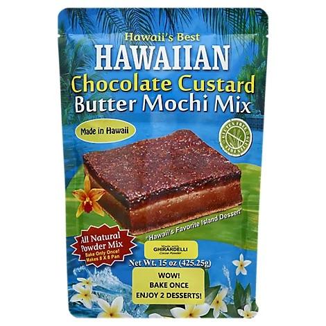 Hawaii’s Best - Chocolate Custard Butter Mochi Mix 15oz - Leilanis Attic