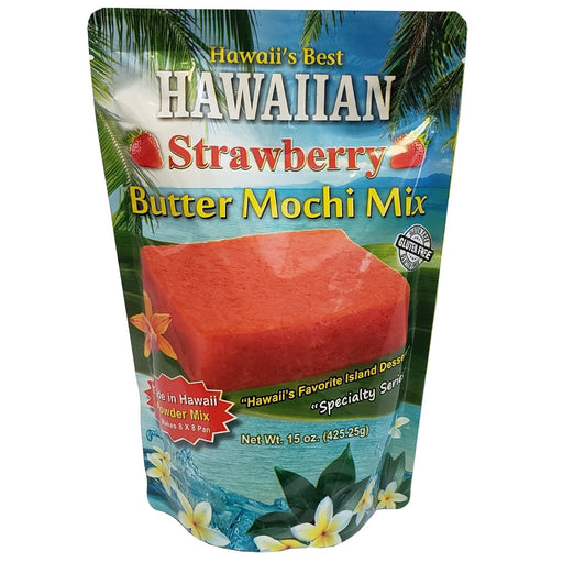 Hawaii’s Best - Strawberry Butter Mochi Mix 15oz - Leilanis Attic
