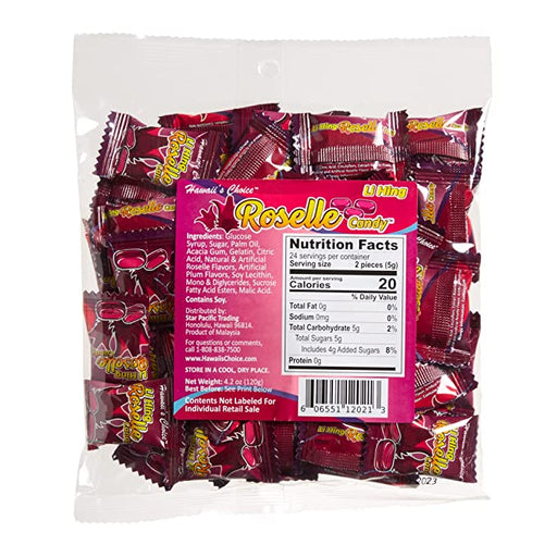 Hawaii's Choice Li Hing (Hibiscus) Roselle Candy (2 Sizes) - Leilanis Attic