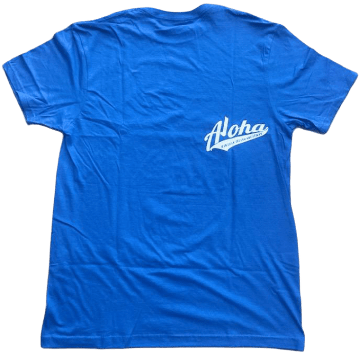 HIC "Aloha Blast", Blue Men's T-Shirt - Leilanis Attic