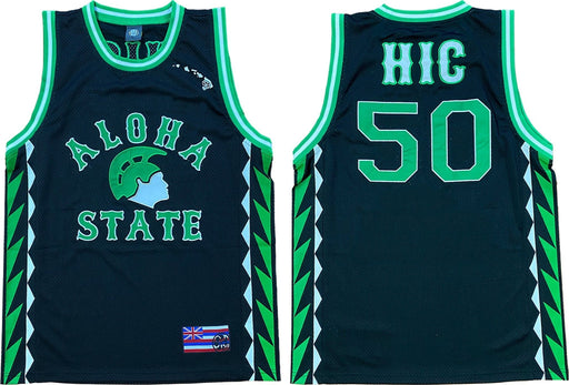 HIC “Aloha Royal” Hawaii Basketball Jersey Tank, Black - Leilanis Attic
