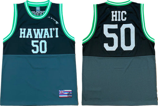 HIC “Norfolk” Hawaii Basketball Jersey Tank, Black - Leilanis Attic