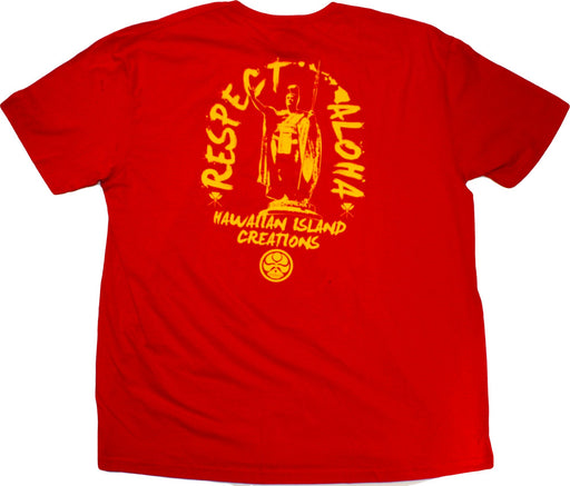 HIC "Respect Aloha", Red Men's T-Shirt - Leilanis Attic