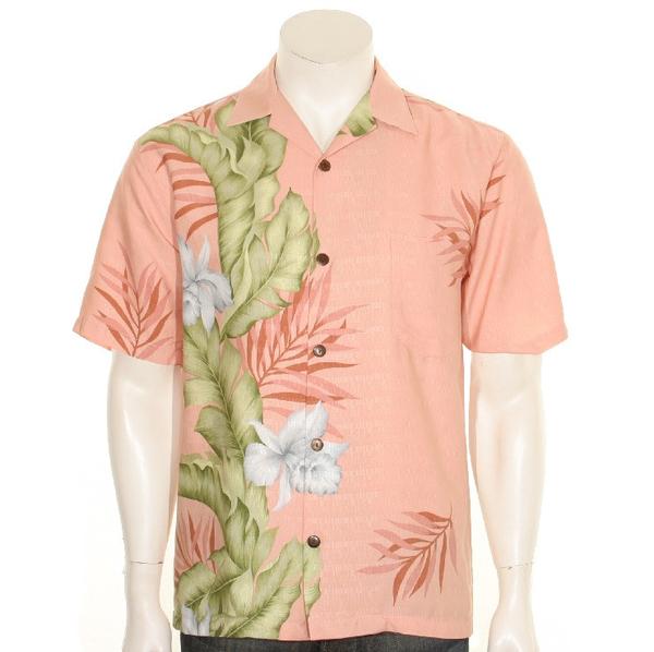 Hilo Hattie Men's Orchid Panel Aloha Shirt - Leilanis Attic