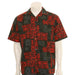 Hilo Hattie Mens “Petro” Aloha Shirt (Black/Red) - Leilanis Attic