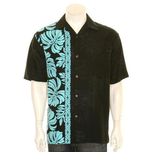 Hilo Hattie Mens “Prince Kuhio” Aloha Shirt (Black-Blue) - Leilanis Attic