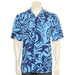 Hilo Hattie Mens “Tiare Swirl” Aloha Shirt Navy-Teal - Leilanis Attic