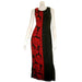Hilo Hattie "Prince Kuhio" Long Dress, Black/Red - Leilanis Attic