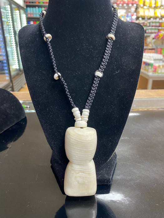 Hima Latte Stone with White Puka Shells Necklace - Leilanis Attic