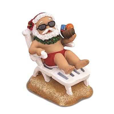 HP Ornament, Beach Chair Santa - Leilanis Attic