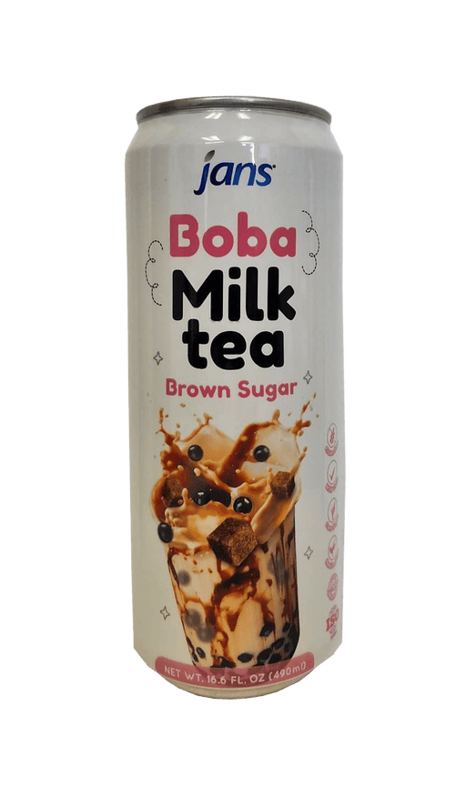Jans Boba Milk Tea Brown Sugar 16.6oz - Leilanis Attic