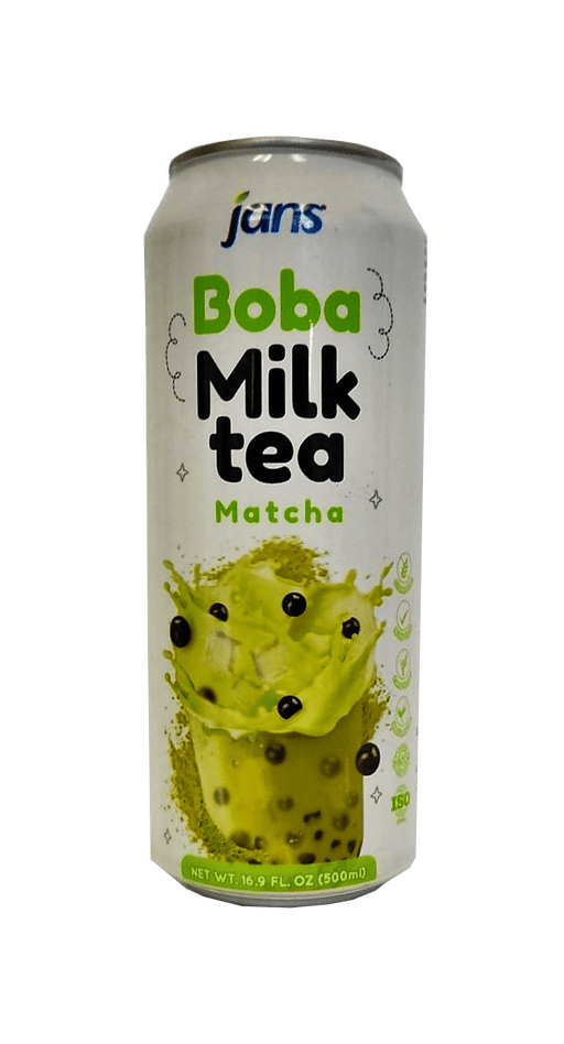 Jans Boba Milk Tea Matcha 16.9oz - Leilanis Attic