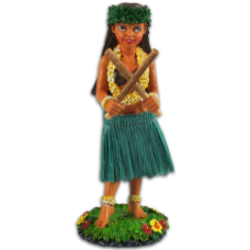 KC Hawaii Car Accessories Mini Hula Dashboard Doll “Puili Pilialoha”