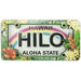 KC Hawaii Magnet 2D Wood Hilo Tropical License Plate Magnet
