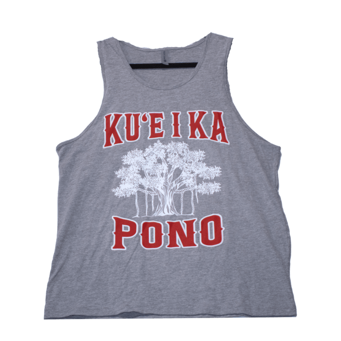 Ku'e I Ka Pono, Lahaina Banyan Tree Tanks - T-Shirt - Mens - Leilanis Attic
