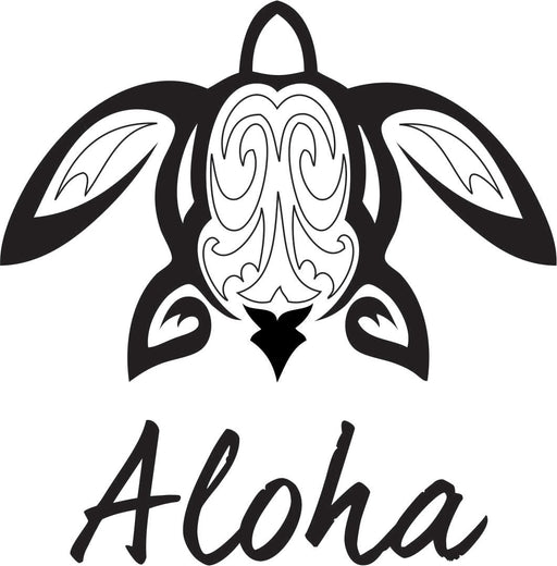 Laser Engraved Aloha Honu Flask - Flask - Leilanis Attic