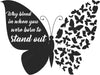 Laser Engraved Butterfly Quote Flask - Flask - Leilanis Attic