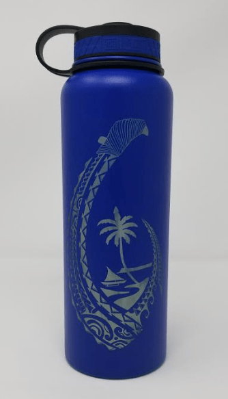 Laser Engraved Guam Hook Flask - Flask - Leilanis Attic