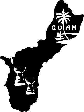 Laser Engraved Guam Island Flask - Flask - Leilanis Attic