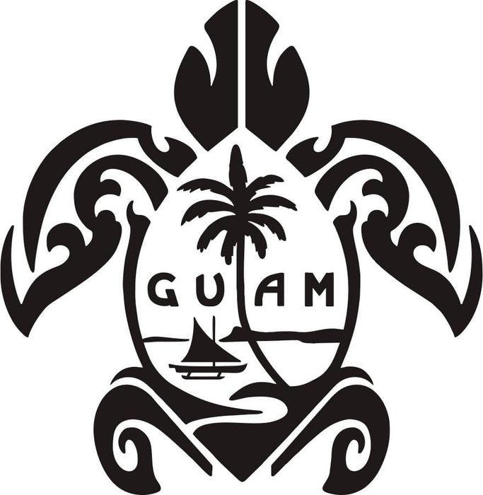 Laser Engraved Guam Turtle Flask - Flask - Leilanis Attic